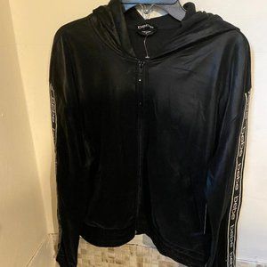 Black jacket lightweight lined soft. (sz S)